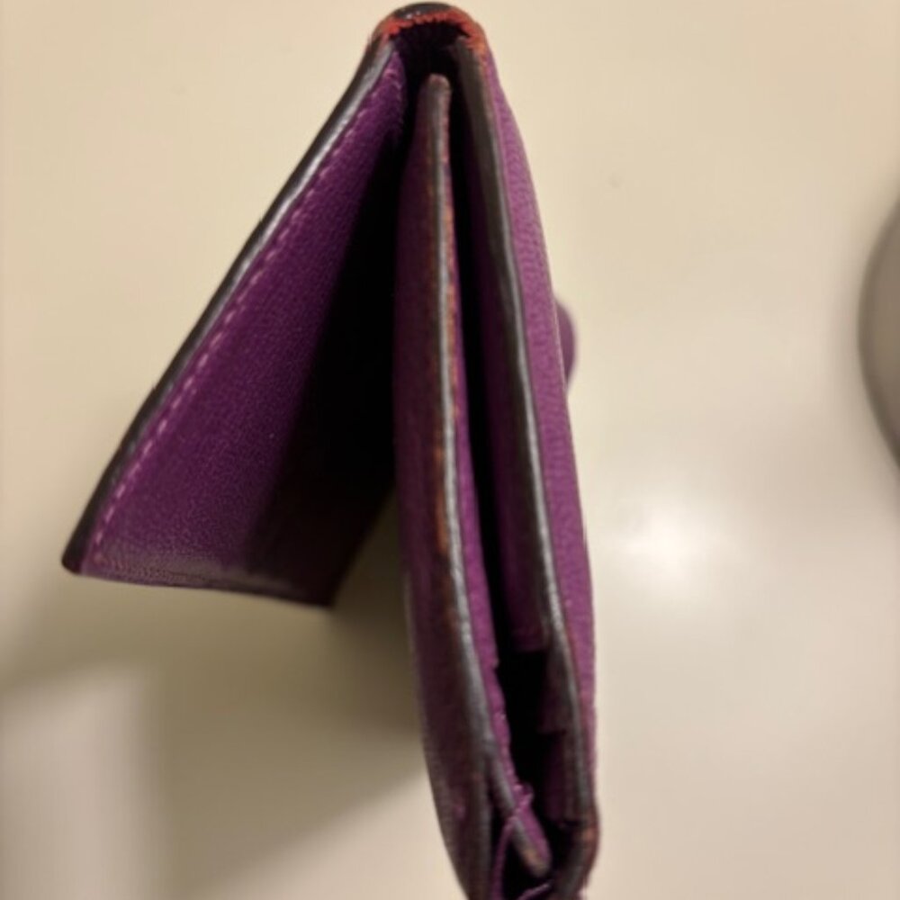 🎆HERMES BEARN DUPRI-EPSOM LEATHER TRI-FOLD LONG WALLET - Picture 11 of 12
